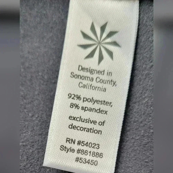 Athleta Grey Workout Athletic Zip Hoodie Jacket With Back Pocket Size Medium - Picture 14 of 16